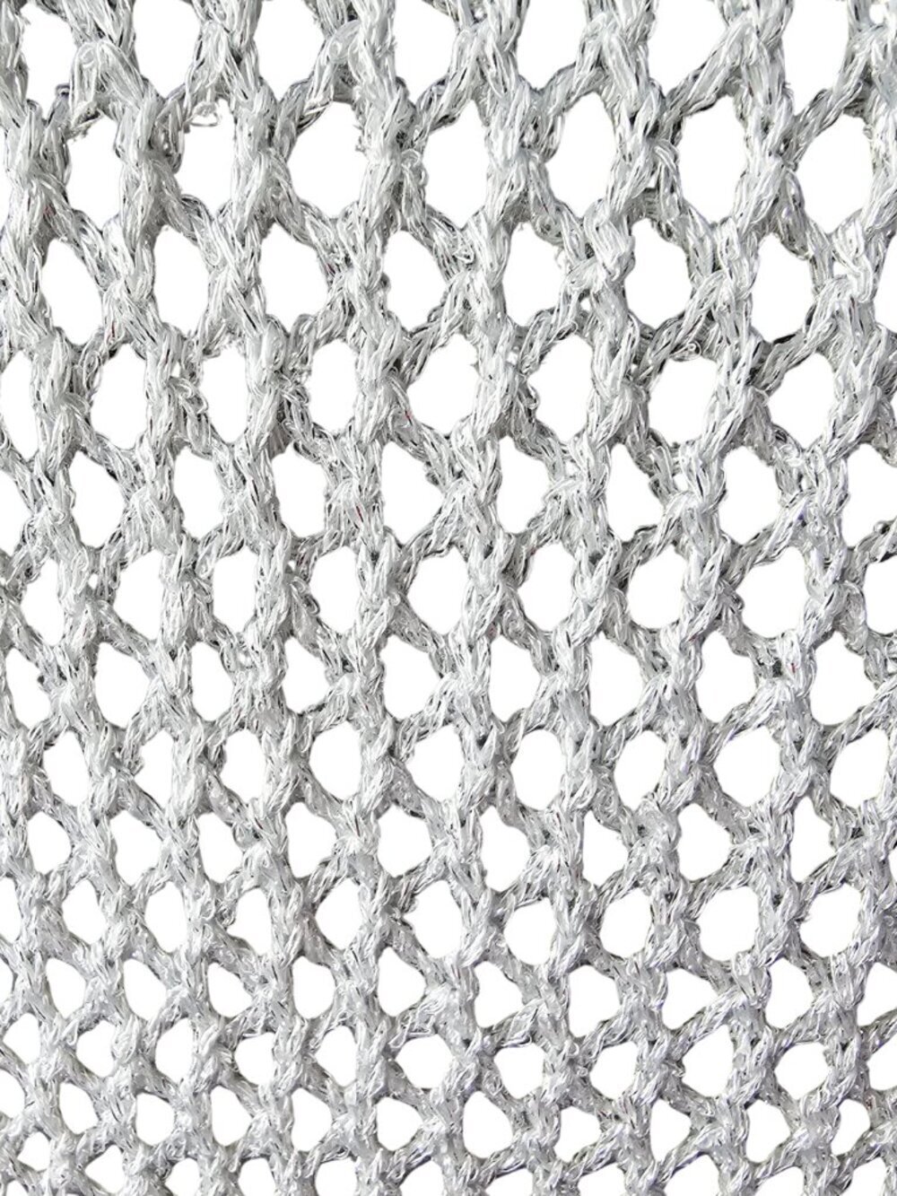 π New With Tag π Venus Open Stitch Shimmer Sweater, Light Silver, Size XS - Picture 3 of 8